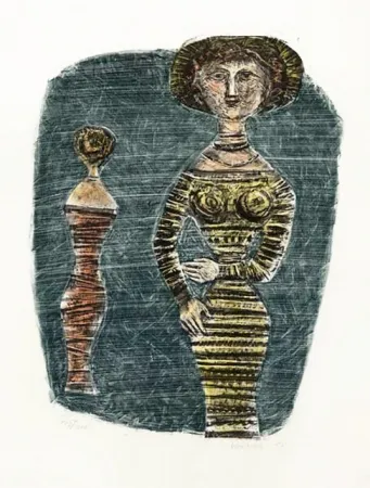 リトグラフ Campigli - Le passeggiatric