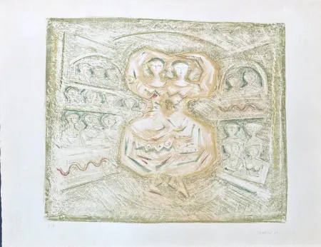 リトグラフ Campigli - Massimo Campigli (1895–1971) - Danzatrici - lithograph on paper - 1965