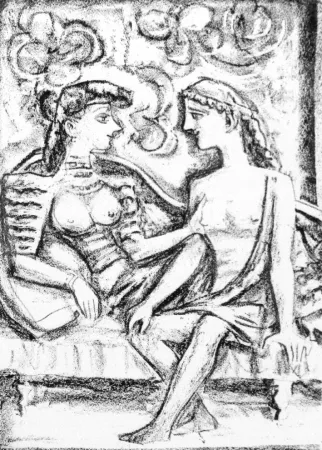 リトグラフ Campigli - Seduzione