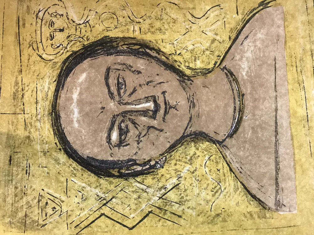 リトグラフ Campigli - Selbstbildnis