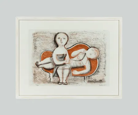 リトグラフ Campigli - Senza titolo