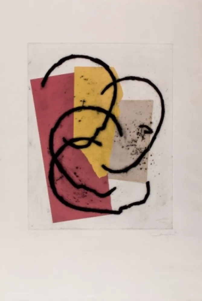 彫版 Canogar - Composición