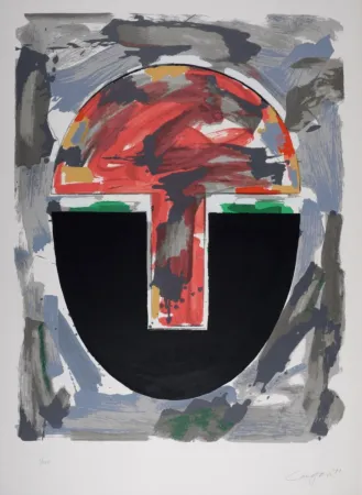 シルクスクリーン Canogar - Composition