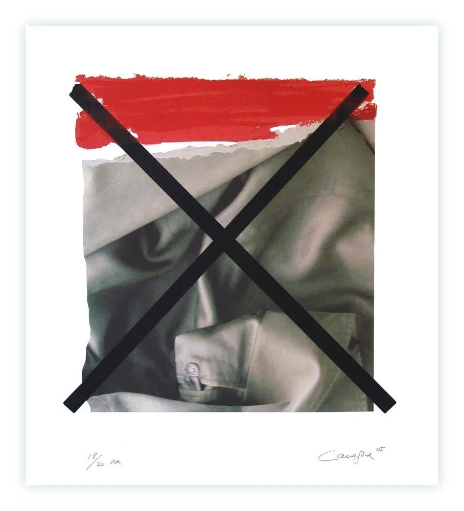 シルクスクリーン Canogar - Don Quijote y los molinos