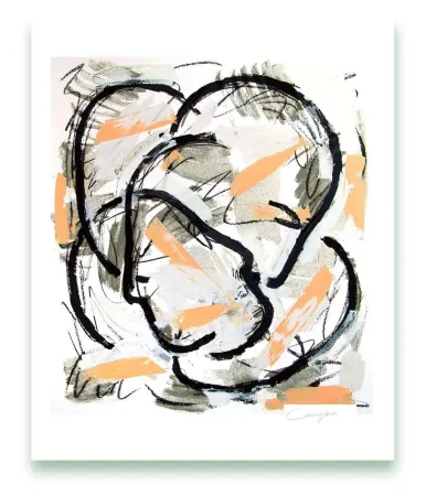 彫版 Canogar - Escena urbana