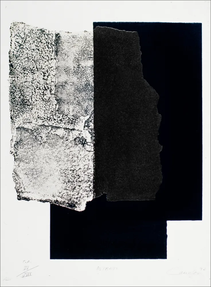 シルクスクリーン Canogar - Estrato