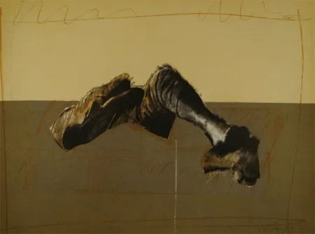 リトグラフ Canogar - Figura en paisaje