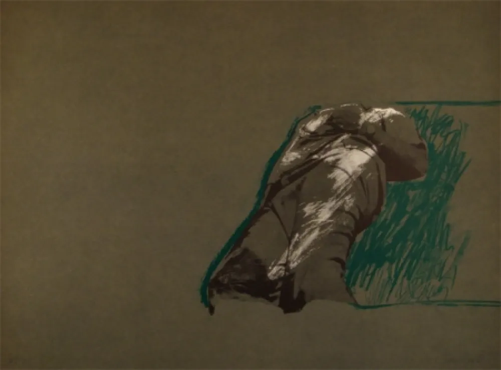 リトグラフ Canogar - Figura sobre la Hierba