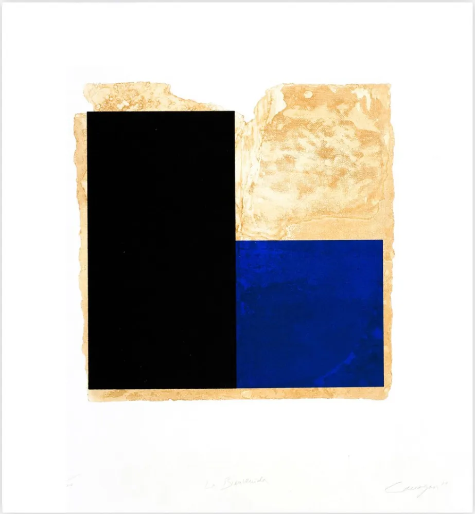 エッチング Canogar - La Bienvenida (azul)