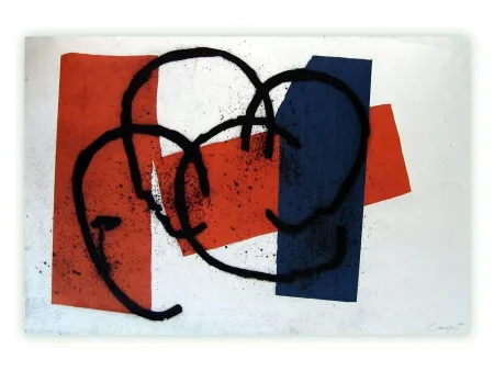 彫版 Canogar - Serie constructivista n-3-90