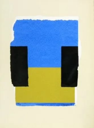 シルクスクリーン Canogar - Sin Titulo