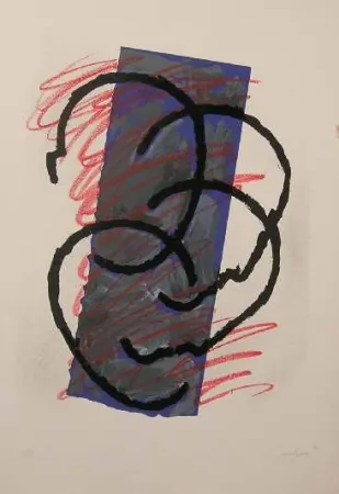 リトグラフ Canogar - UNTITLED