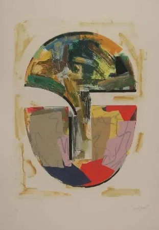 リトグラフ Canogar - UNTITLED