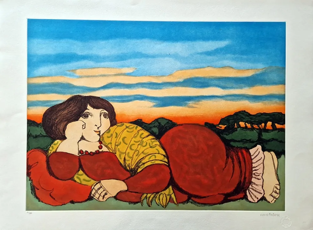 エッチング Cantatore - Odalisca