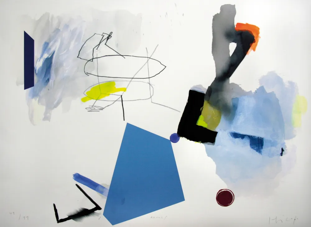 シルクスクリーン Capa - Azules