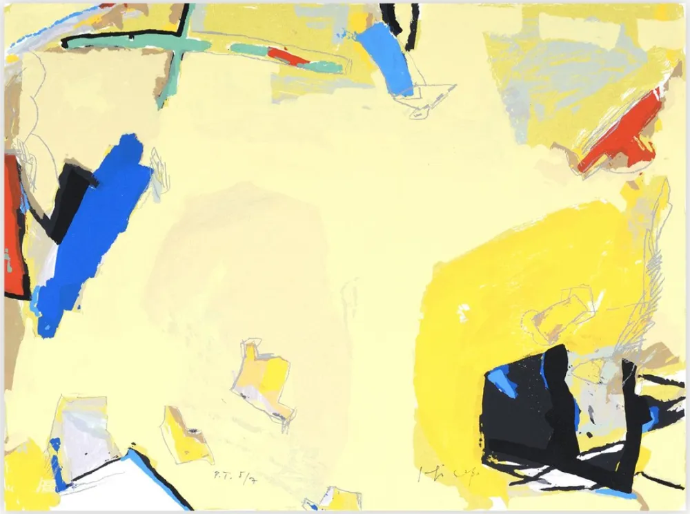 シルクスクリーン Capa - Espacio Amarillo