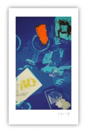 彫版 Capa - Vertical deep blue