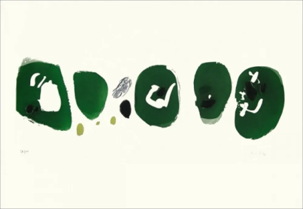 エッチング Capdeville - Cinq marques vertes