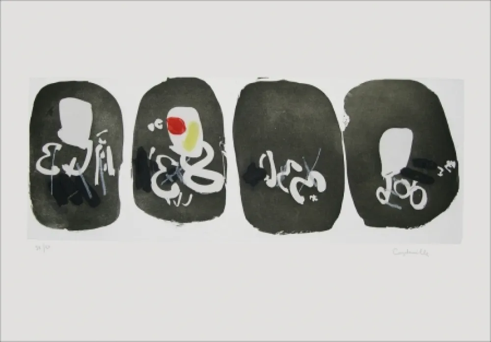 エッチング Capdeville - Quatre marques