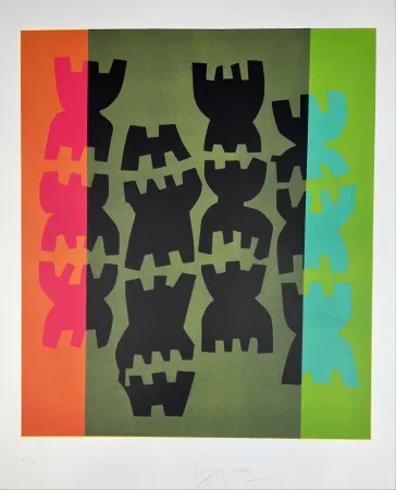 リトグラフ Capogrossi - Composizione