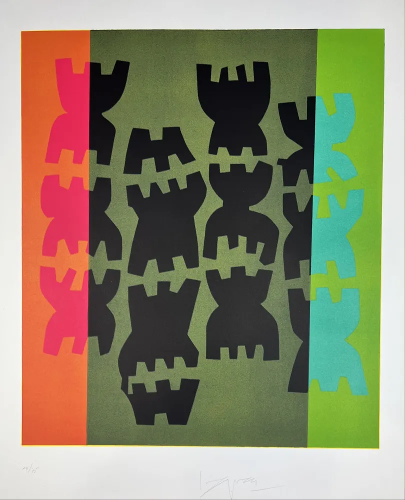 リトグラフ Capogrossi - Composizione