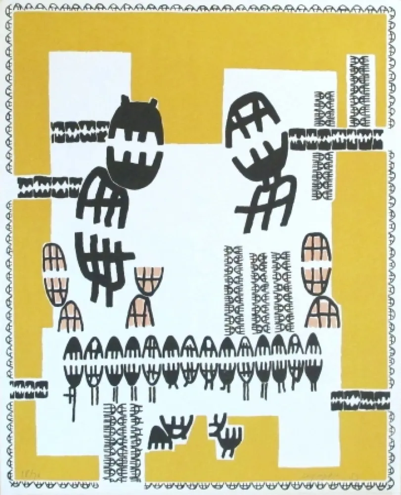 リトグラフ Capogrossi - Edizioni del Cavallino Venezia