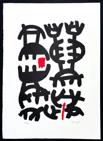 リトグラフ Capogrossi - Giuseppe Capogrossi (1900–1972) - Lithography on Fabriano paper - 1957