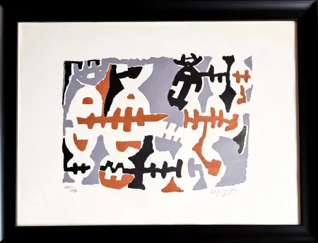 リトグラフ Capogrossi - Giuseppe Capogrossi (1900–1972) - Untitled - Color lithograph on Fabriano paper - 1957