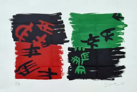 リトグラフ Capogrossi - Litografia 1969