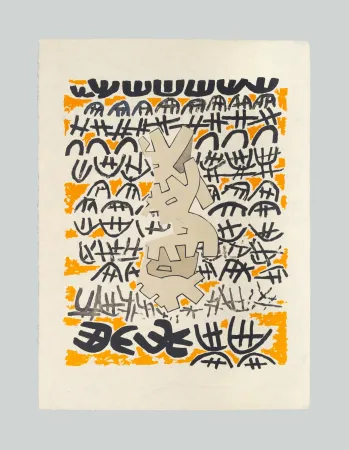 リトグラフ Capogrossi - Opale 4