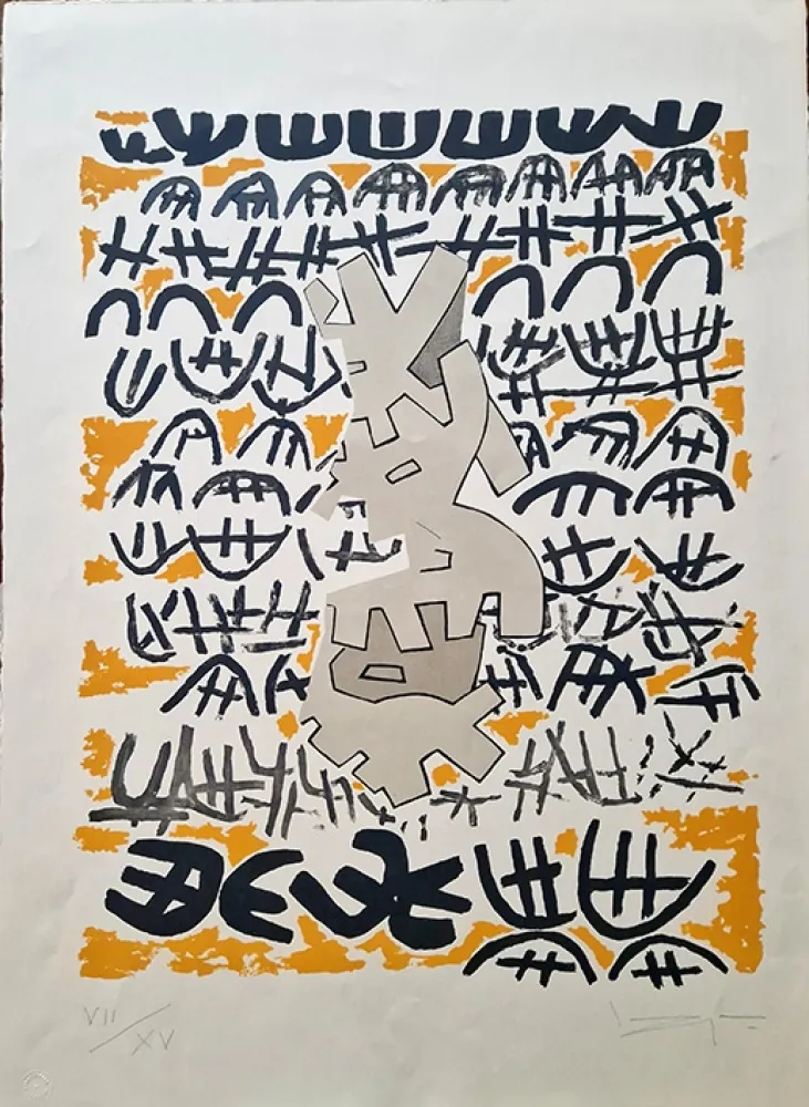 リトグラフ Capogrossi - Opale 4