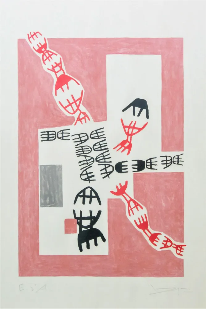 リトグラフ Capogrossi - Opale 7