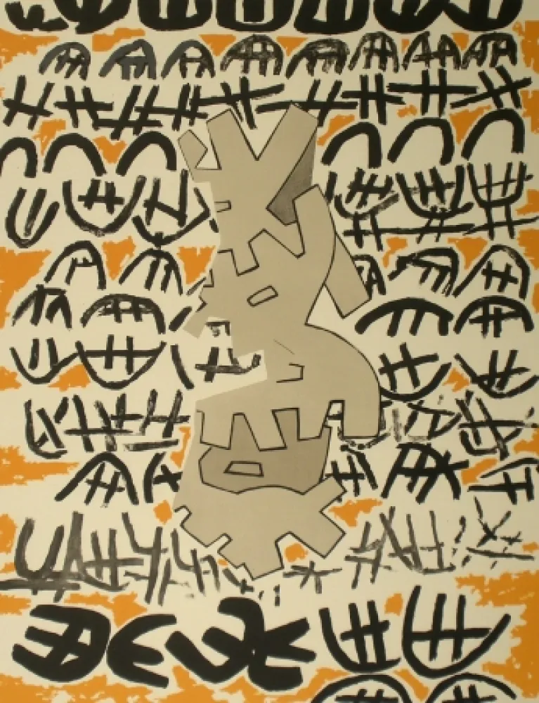 リトグラフ Capogrossi - Opale n.4