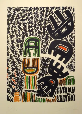 リトグラフ Capogrossi - Opale Nr. 9