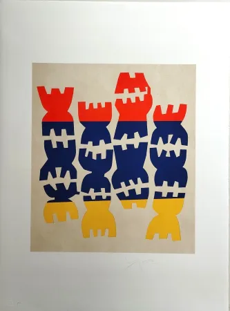 リトグラフ Capogrossi - Quarzo 5