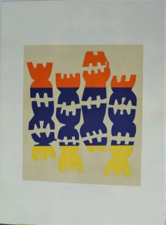 リトグラフ Capogrossi - Quarzo 5