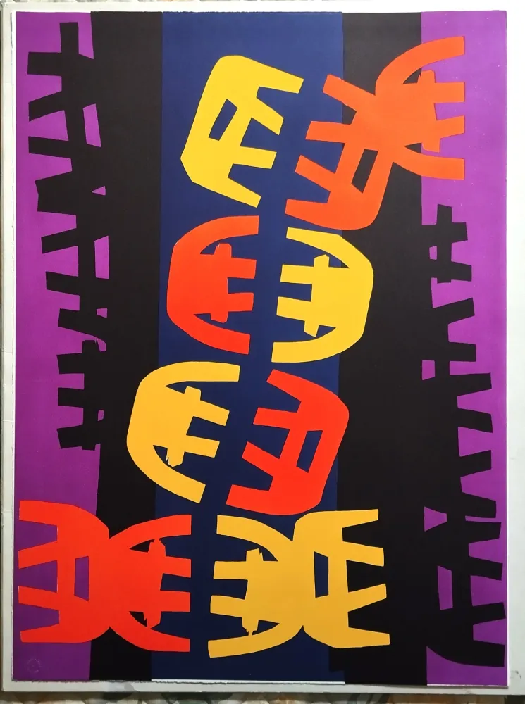 リトグラフ Capogrossi - Quarzo 6