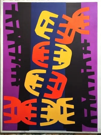 リトグラフ Capogrossi - Quarzo 6