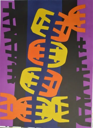 リトグラフ Capogrossi - Quarzo 6