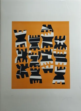 リトグラフ Capogrossi - Quarzo 8