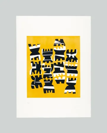 リトグラフ Capogrossi - Quarzo 8