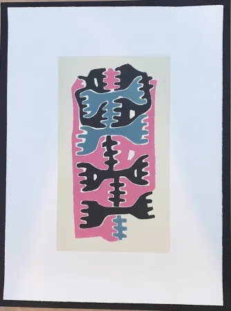 リトグラフ Capogrossi - Quarzo 9