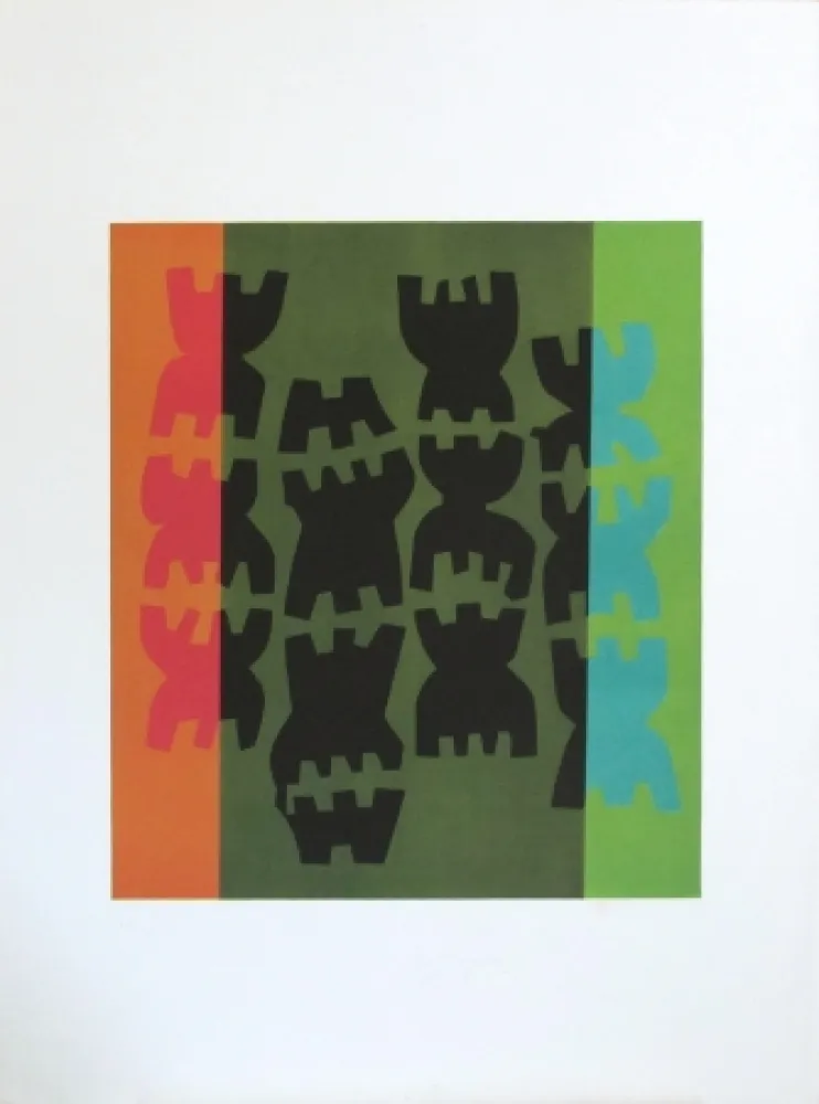 リトグラフ Capogrossi - Quarzo n°10