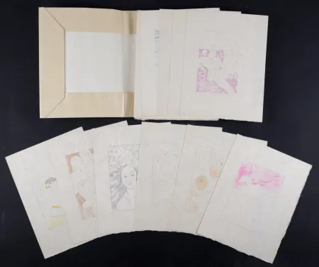 挿絵入り本 Cappiello - Miroir à deux faces, 1933 - Set of 2 books!