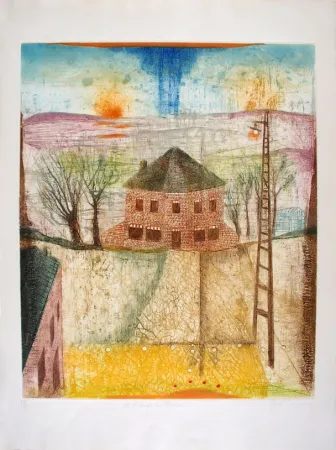 エッチングと　アクチアント Carcan - A l'angle du chemin