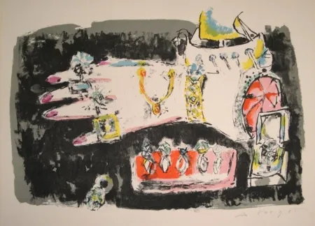 リトグラフ Carigiet - Les Bijoux