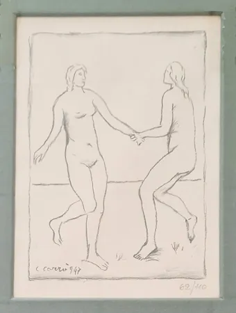 リトグラフ Carra - Fanciulle