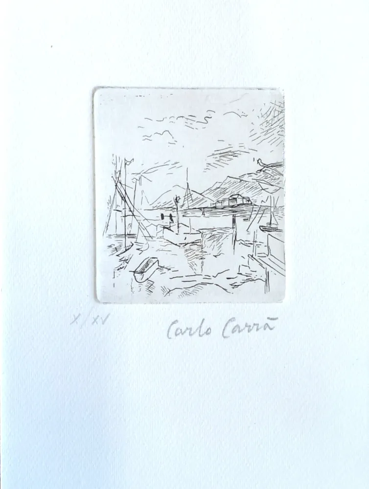 エッチング Carra - Piccolo molo