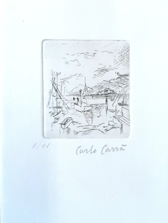 エッチング Carra - Piccolo molo