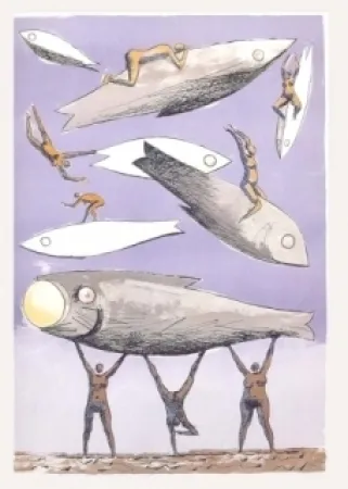 リトグラフ Carybe - Sans titre